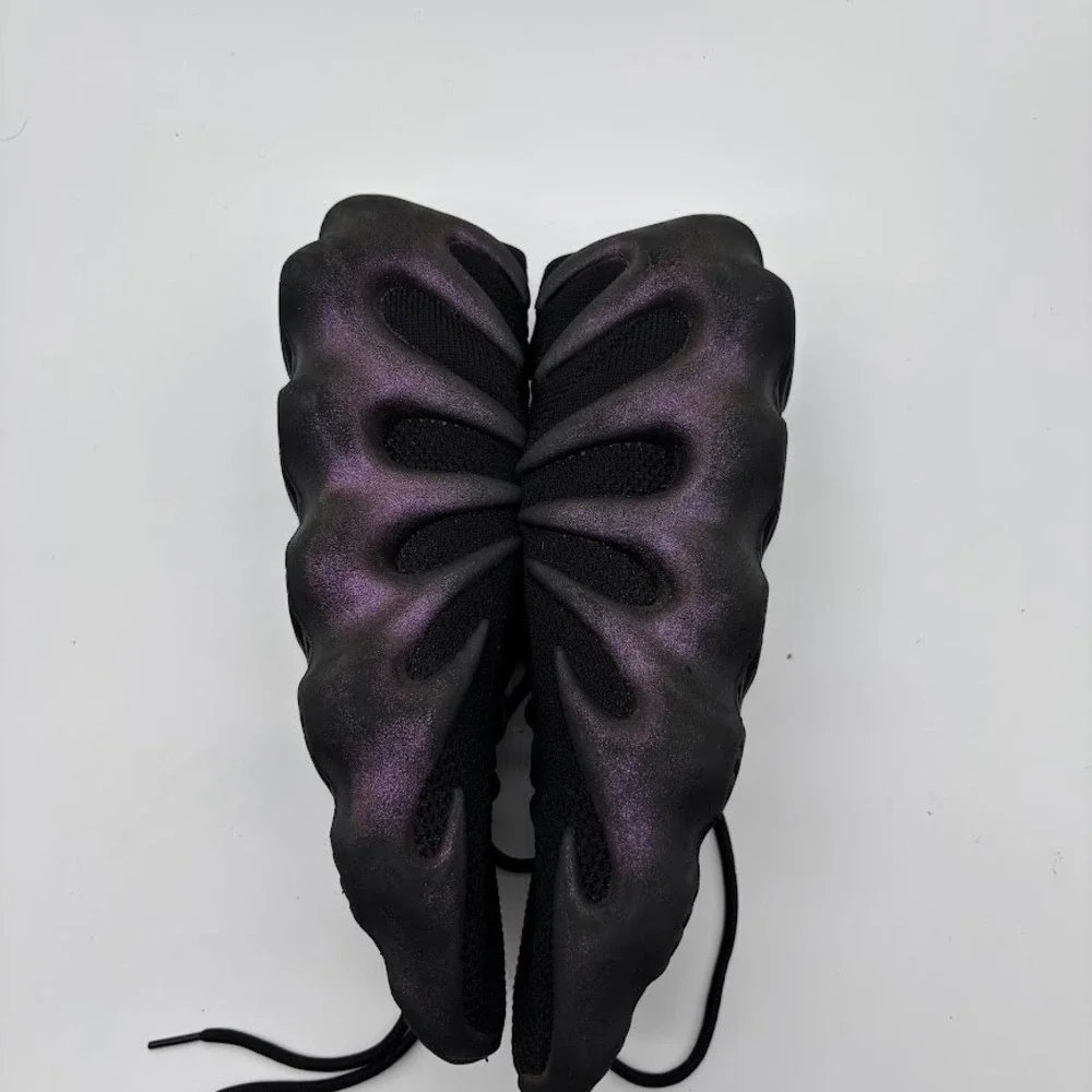 Adidas Yeezy‎ 450 Utility Black Iridescent Purple Claw Sole Sneakers Mens